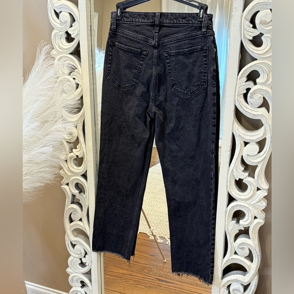 Women’s ABERCROMBIE & FITCH The Ankle Straight Ultra High Rise black jeans-Sz 2R - Picture 3 of 11